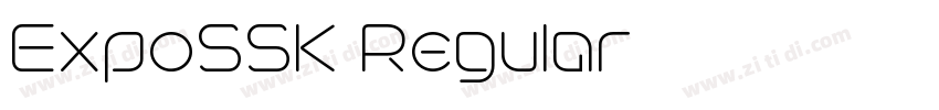 ExpoSSK Regular字体转换